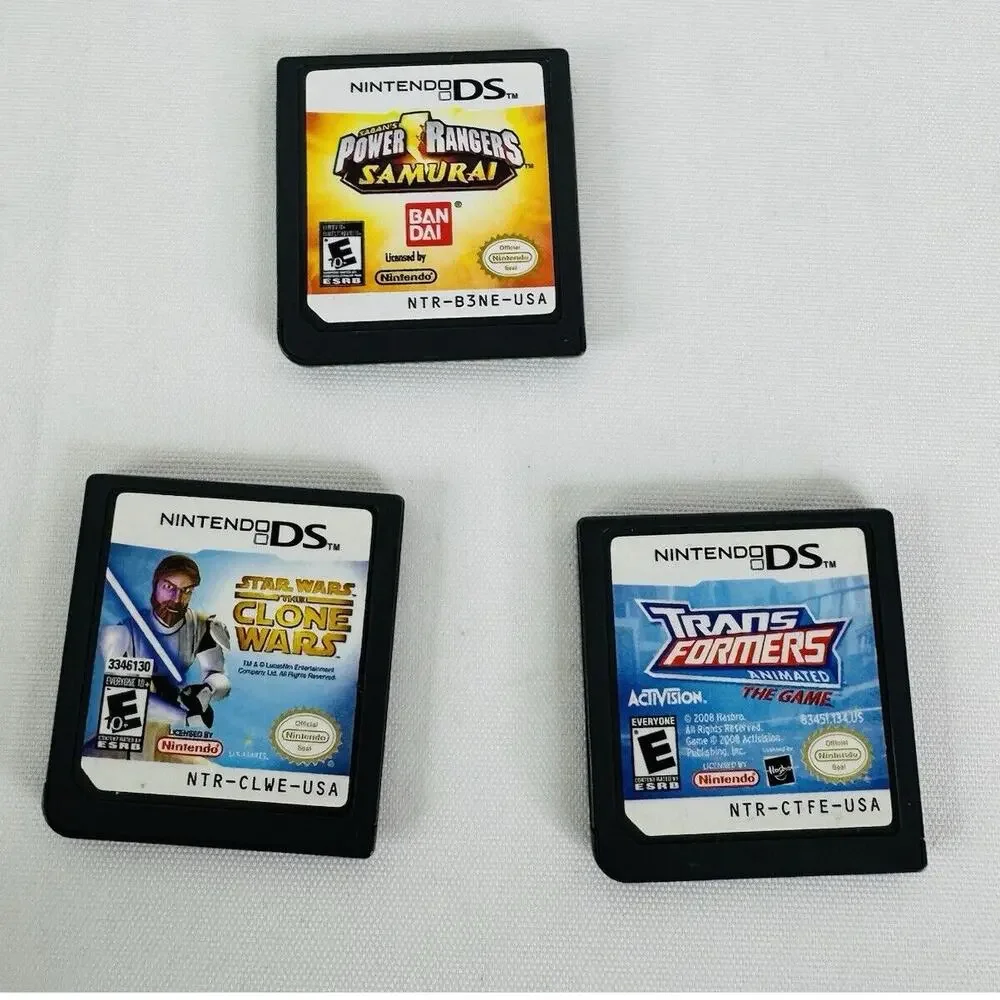 Power Rangers Samurai, Transformers Animated & Star Wars Clone (Nintendo DS)‎